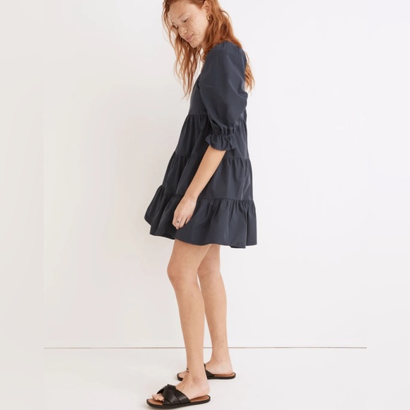 Madewell Poplin Lizzie Babydoll Dress - Picture 2 of 7